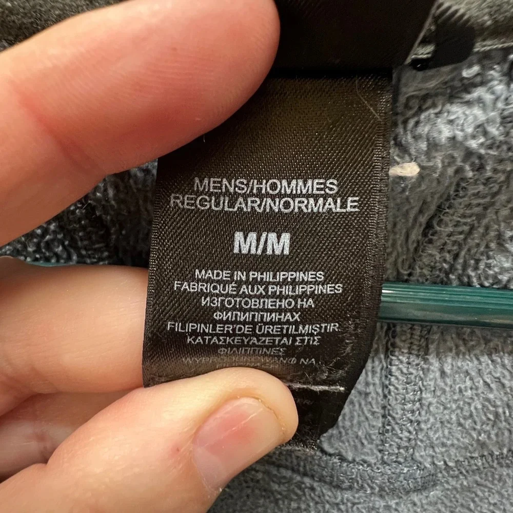 The North Face Men Jacket XL Black Gray Mock Neck‎ Full Zip Logo Gorpcore